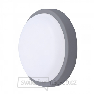 Solight LED venkovní osvětlení kulaté, 20W, 1500lm, 4000K, IP54, 20cm, šedá barva