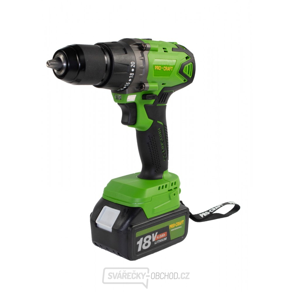 Aku vrtací šroubovák Procraft PA18BL 1 baterie | PA18BL 1B