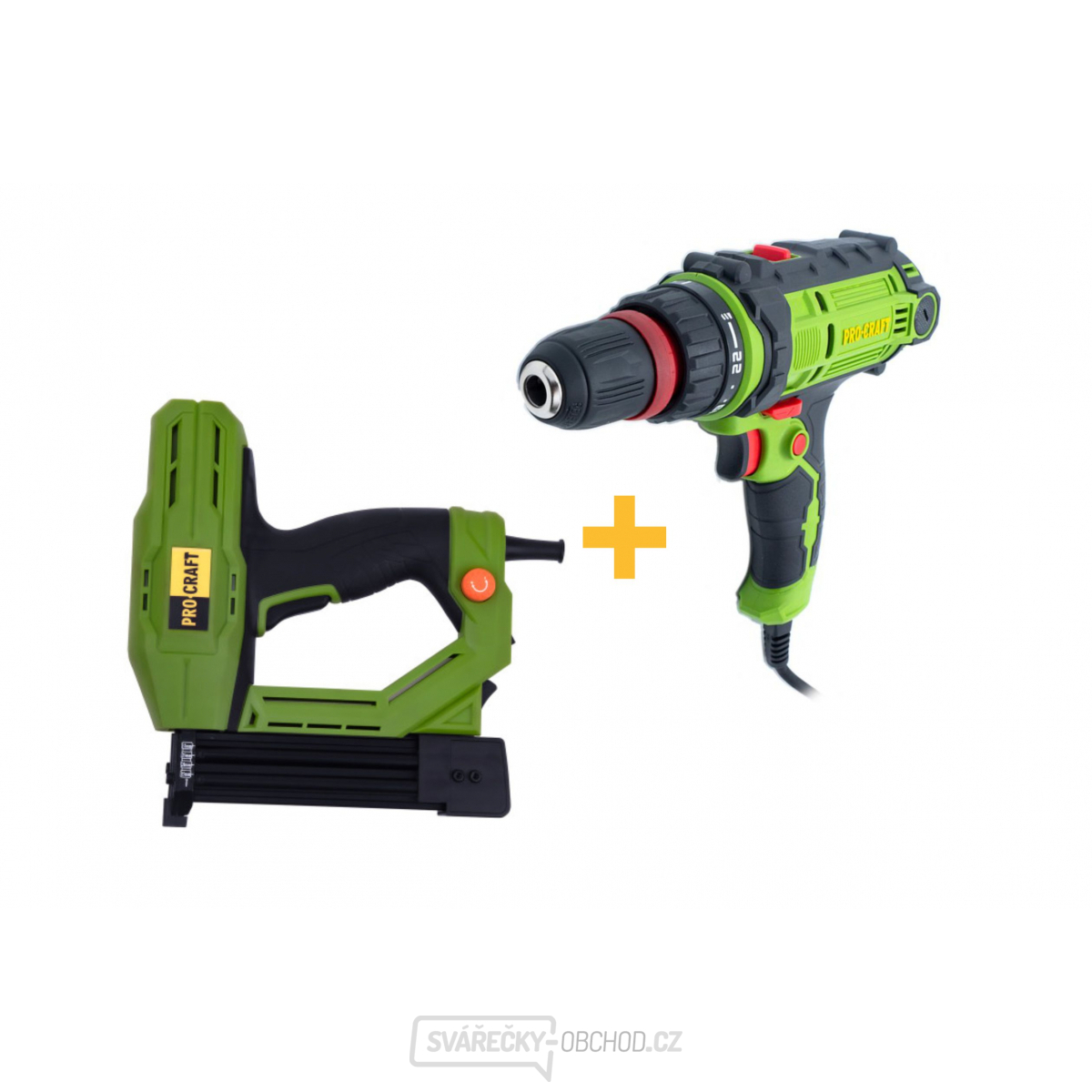 Akční sada 7 Sponkovací elektrická pistole Procraft PEH600 a Elektrický šroubovák PB300DFR | SET7