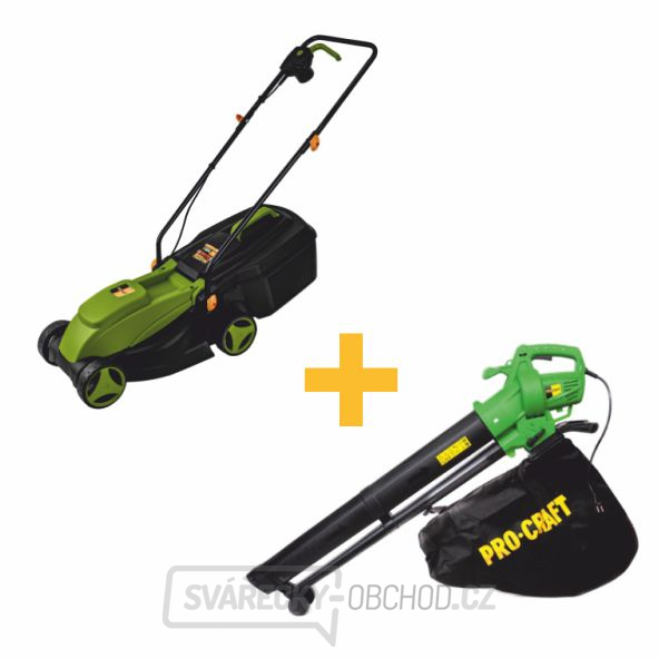 Akční sada travní sekačka Procraft NM1500 a vysavač listí Procraft PGU2300 | SET21