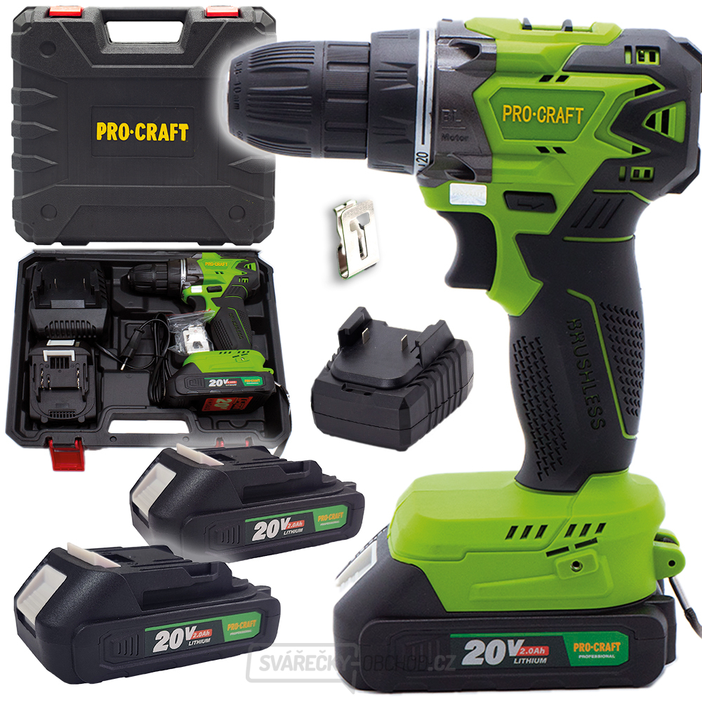 Aku vrtací šroubovák Procraft PA20BL | PA20BL