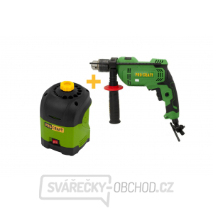 Akční sada 3 Příklepová vrtačka Procraft PS1100 a bruska na vrtáky EBS420 | SET3