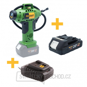 Akční sada Aku kompresor Procraft LK20 s 2A baterie a nabíječkou. | SET15 Akční sada Aku kompresor Procraft LK20 s 2A baterie a nabíječkou. | SET15 gallery main image