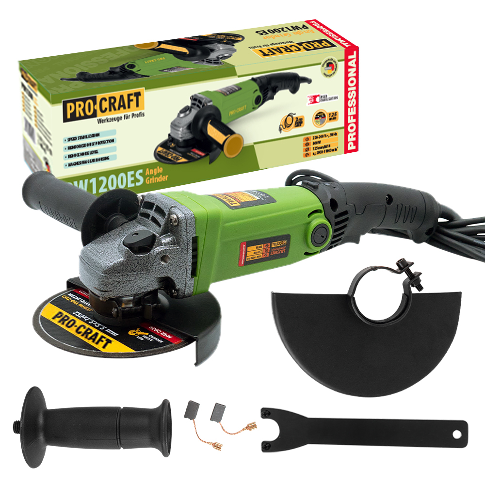 Úhlová bruska Procraft PW1200ES, 125mm | PW1200ES PW1200ES