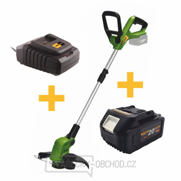 Akční sada aku vyžínač Procraft PTA22 s 4A baterie a nabíječkou. | SET20