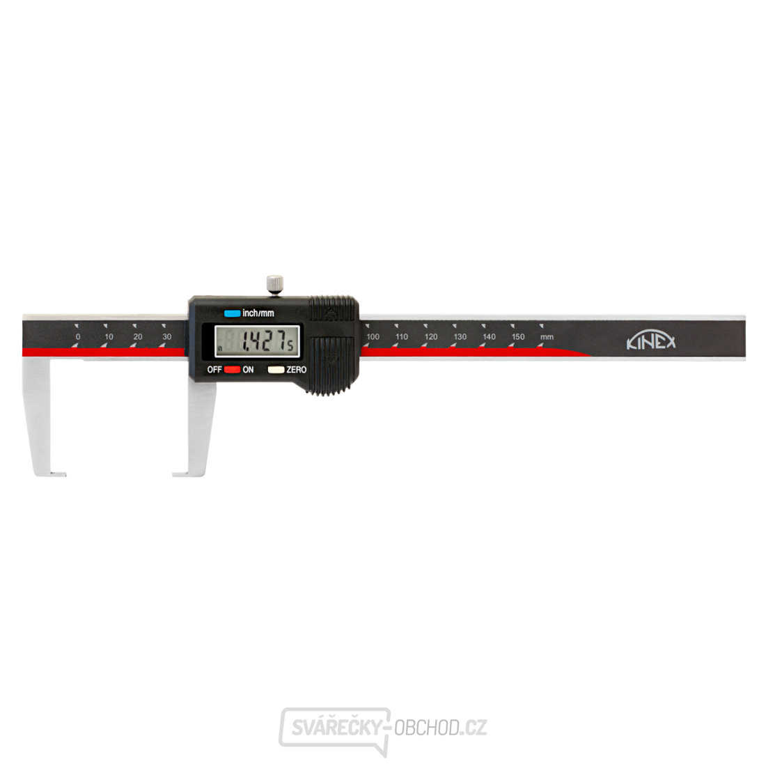 Digitální posuvné měřítko na vnější zápichy KINEX 150mm