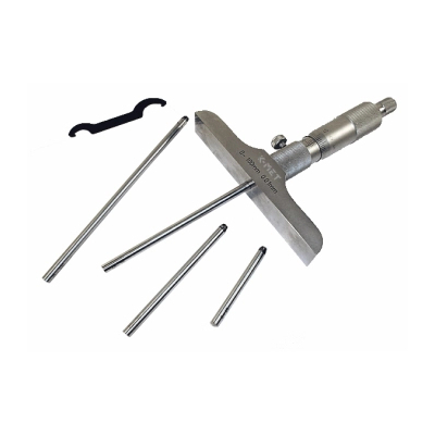 Mikrometrický hloubkoměr KINEX 0-100 mm/0.01mm, ČSN 25 1442, DIN 863 7103
