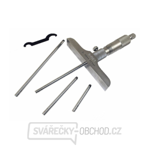 Mikrometrický hloubkoměr KINEX 0-100 mm/0.01mm, ČSN 25 1442, DIN 863 Mikrometrický hloubkoměr KINEX 0-100 mm/0.01mm, ČSN 25 1442, DIN 863 gallery main image