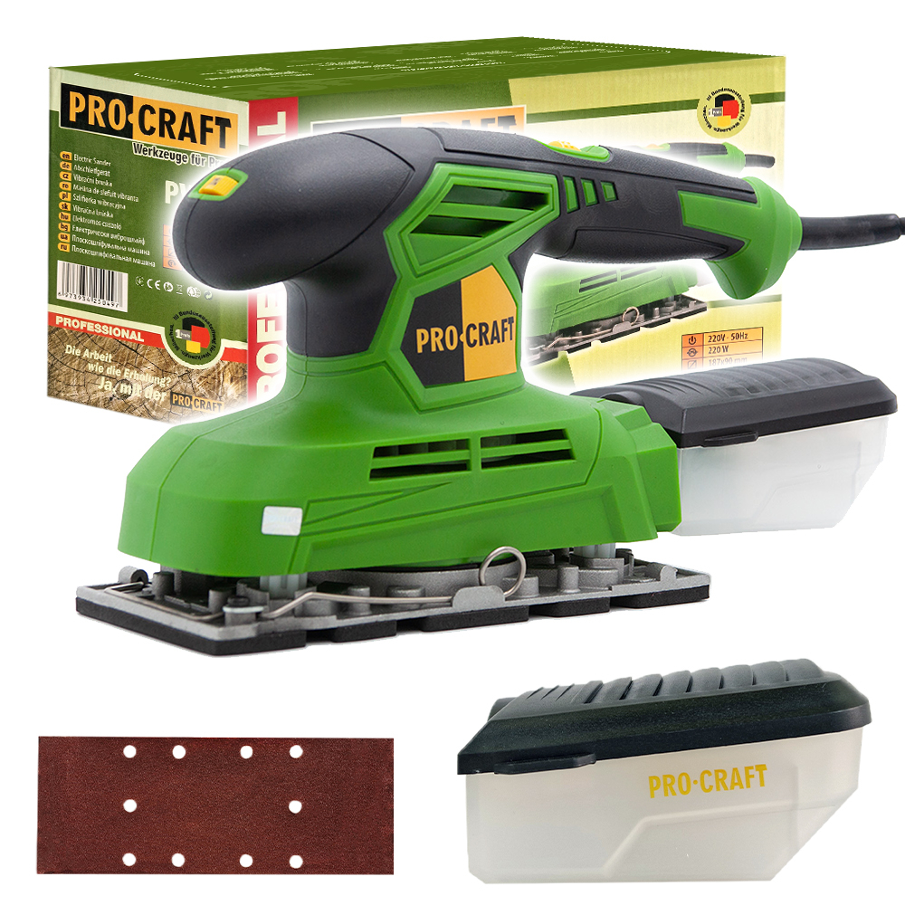 Bruska vibrační PROCRAFT PV220, 220W | PV220 PV220