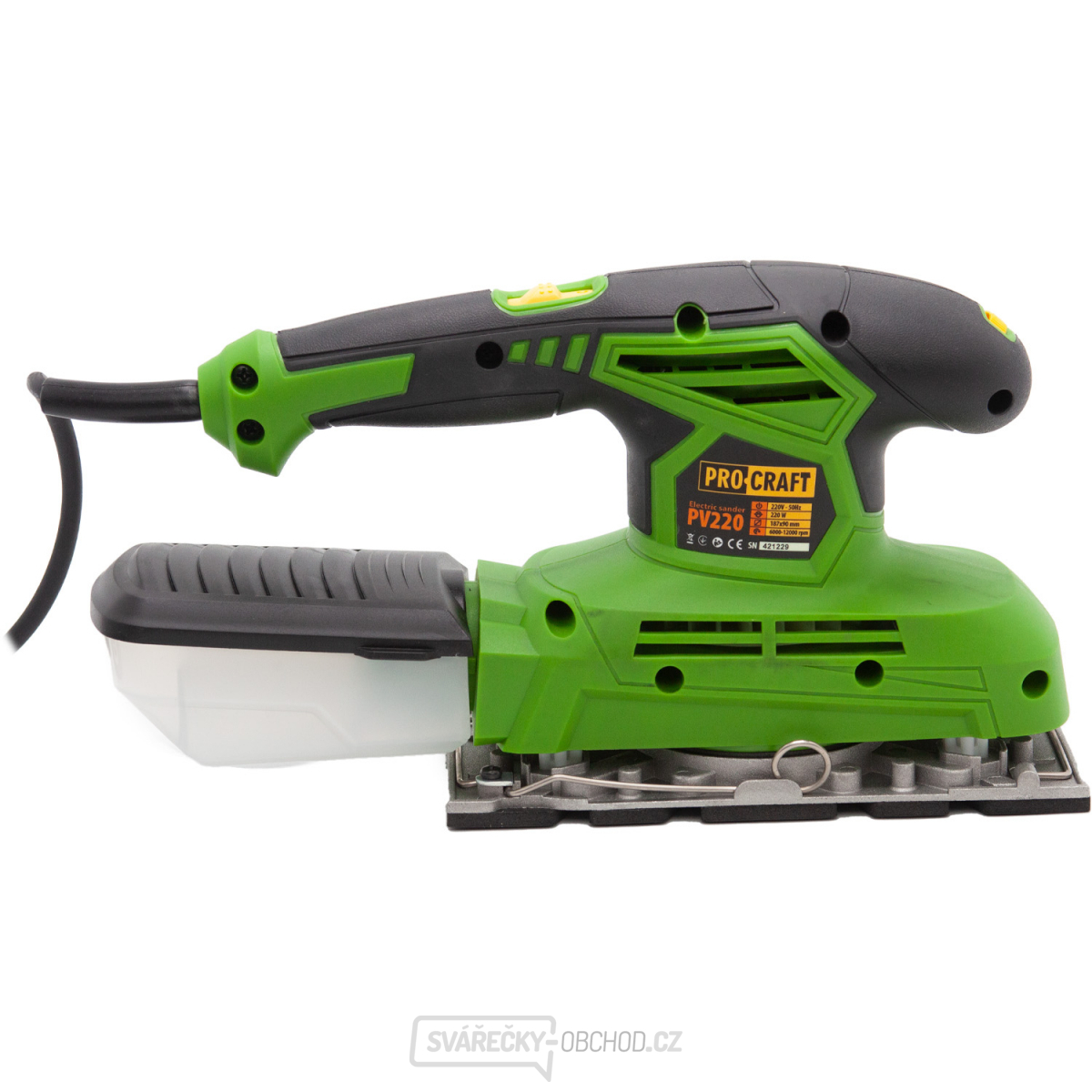 Bruska vibrační PROCRAFT PV220, 220W | PV220