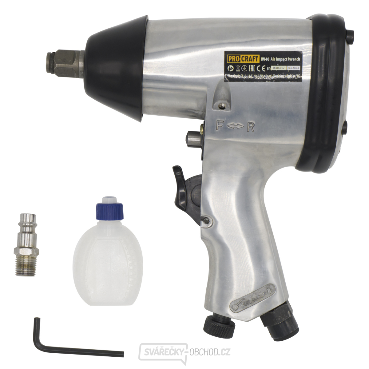 Utahovák pneumatický rázový + hlavice Procraft IW40S | IW40S Utahovák pneumatický rázový + hlavice Procraft IW40S | IW40S gallery main image