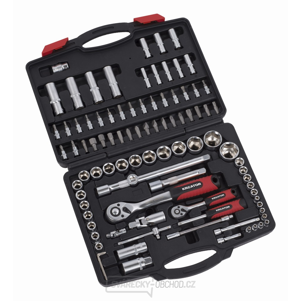 KRT500119 - 94-dílná gola sada 1/2" , 1/4" v kufru