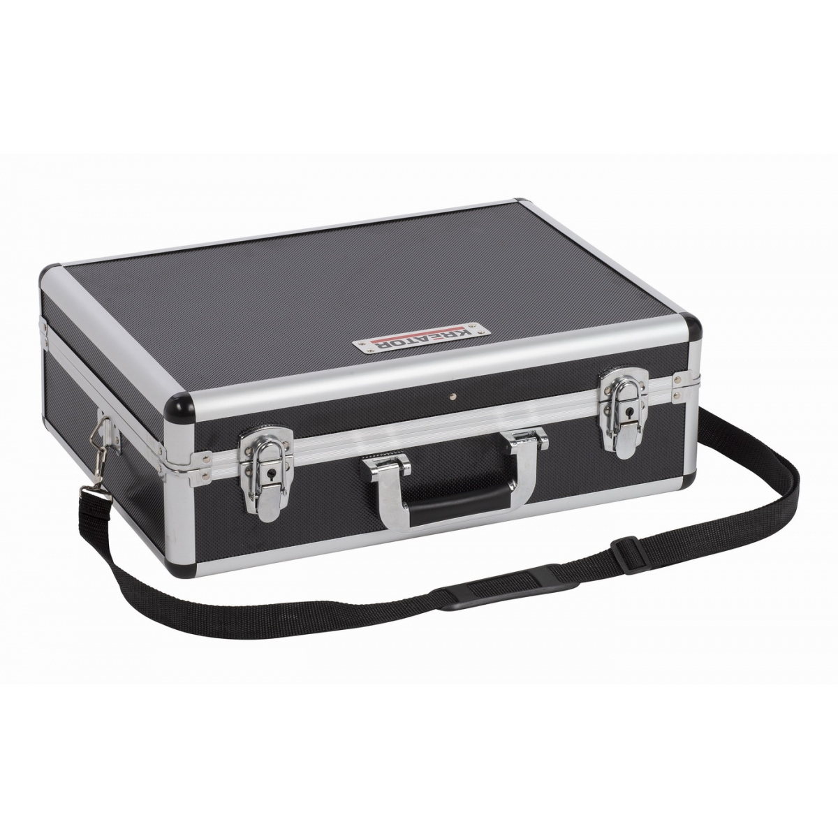 Hliníkový kufr Kreator KRT640102B 460x330x155mm - černý