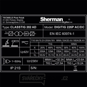 Sherman DIGITIG 226P AC/DC + Hořák + Kabel Sherman DIGITIG 226P AC/DC + Hořák + Kabel náhled