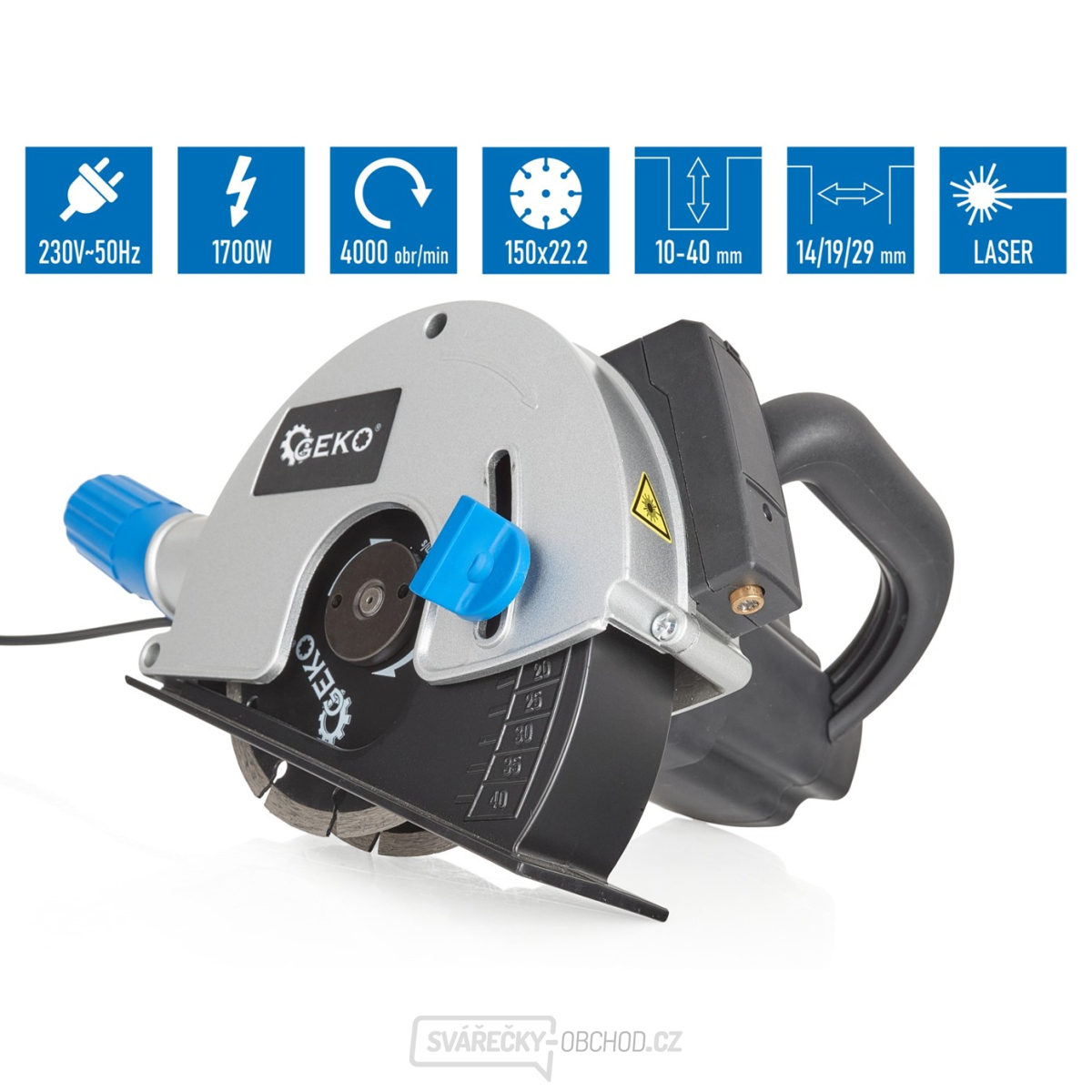 GEKO G80815 Dražkovacia fréza 230 V GEKO G80815 Dražkovacia fréza 230 V gallery main image