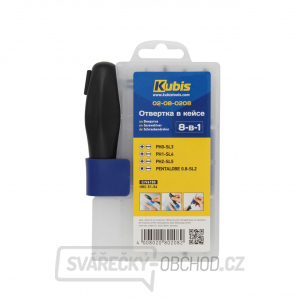 Šroubovák 8 v 1 v pouzdře 02-08-0208 Šroubovák 8 v 1 v pouzdře 02-08-0208 gallery main image