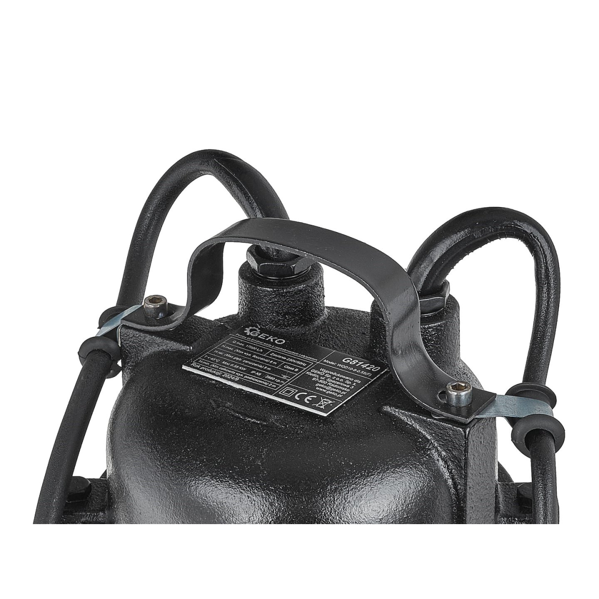  Kalové čerpadlo s drtičem a plovákem, 230V, 550W, Geko G81420 Náhled