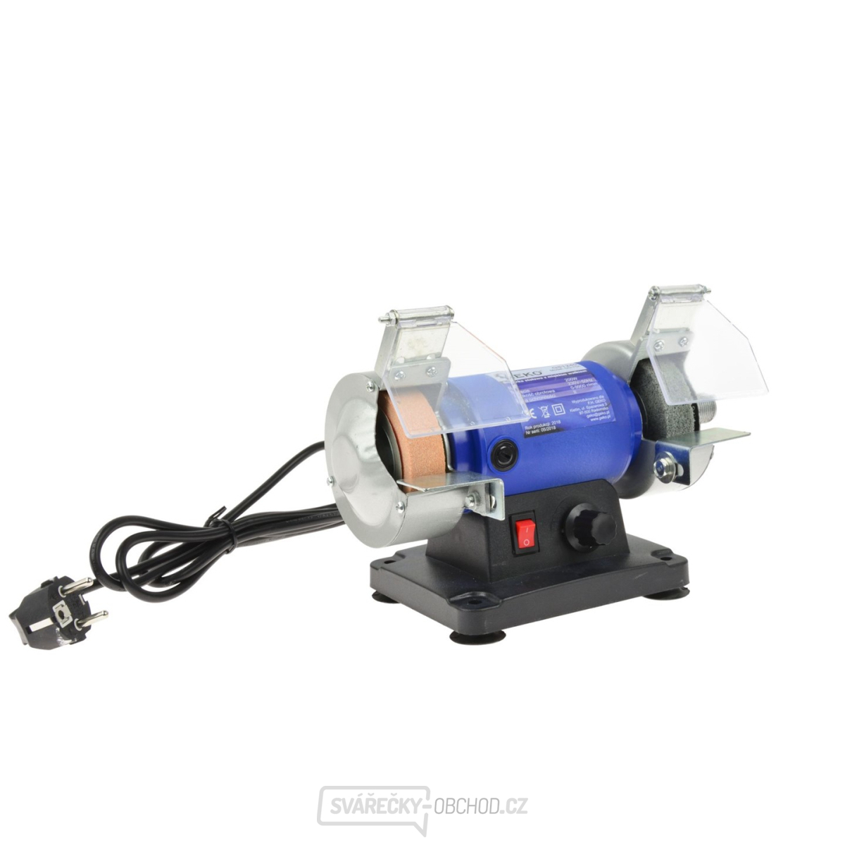  GEKO G81240 - Elektrická stolní bruska dvoukotoučová 200W