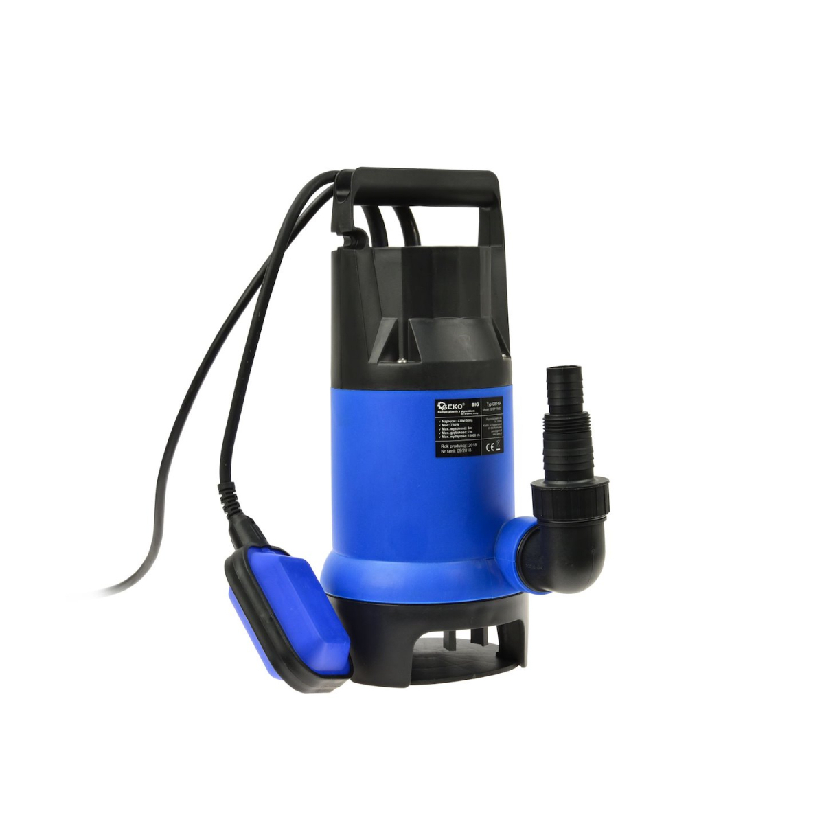 Levně Kalové čerpadlo s drtičem a plovákem, 230V, 750W, Geko G81454 G81454