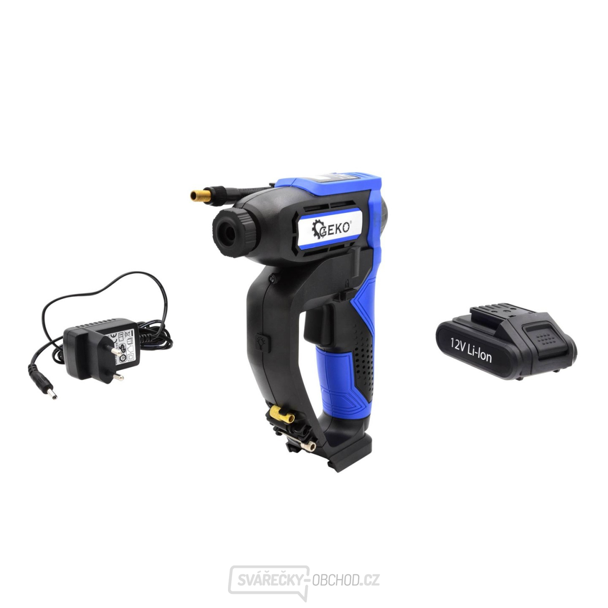 Akumulátorový kompresor 12V 10 bar, GEKO G80652