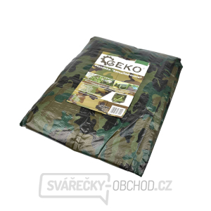 Krycí plachta nepromokavá v maskovacím vzoru o rozměrech 5,49 x 10 metrů, GEKO G70616  Krycí plachta nepromokavá v maskovacím vzoru o rozměrech 5,49 x 10 metrů, GEKO G70616 gallery main image