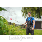 16L světle modrý 12Ah bateriový zádový postřikovač (1) náhled