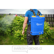 16L světle modrý 12Ah bateriový zádový postřikovač (1) náhled