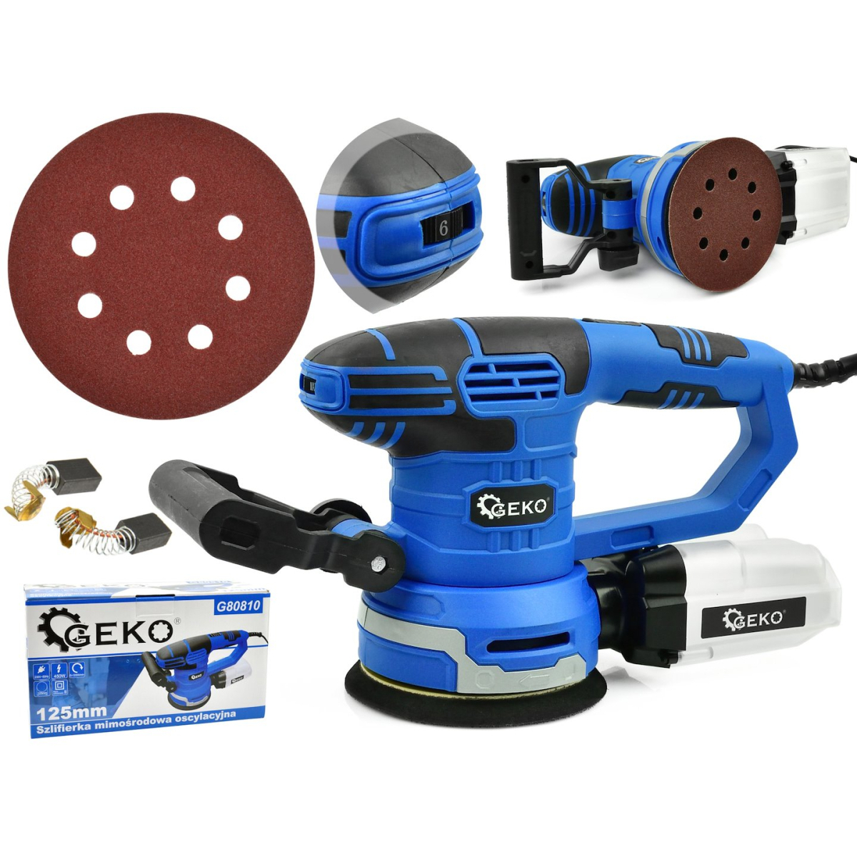 Excentrická bruska 125mm 450W Geko G80810 G80810