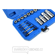 Vytahováky zalomených šroubů, sada 18 ks, Geko G30035 Náhled