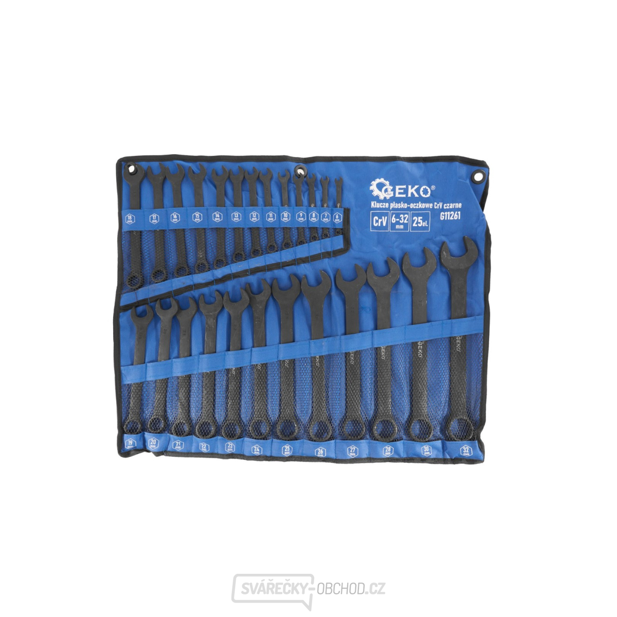 Kombinované klíče CRV - černé 6-32mm 25 ks