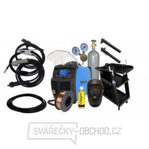 Sherman DIGIMIG 205 LCD SYNERGIC + Hořák 3m+ Kabely 2m + Drát + Sprej + Kukla + Vozík + Ventil + Lahev CO2 PLNÁ