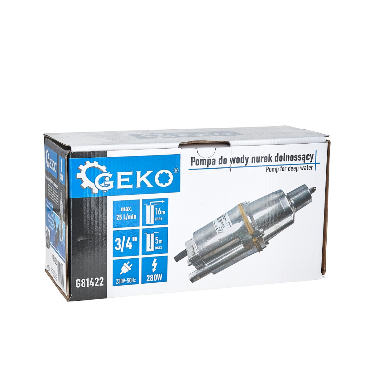 Membránové čerpadlo s dolním sáním 280W, Geko G81422 Náhled
