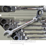 Sada12ks Klíče ráčnové očkoploché s kloubem 8-19mm Geko K00106  náhled