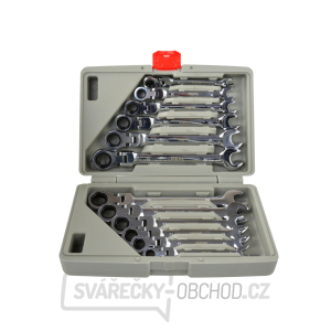 Sada12ks Klíče ráčnové očkoploché s kloubem 8-19mm Geko K00106  Sada12ks Klíče ráčnové očkoploché s kloubem 8-19mm Geko K00106  gallery main image