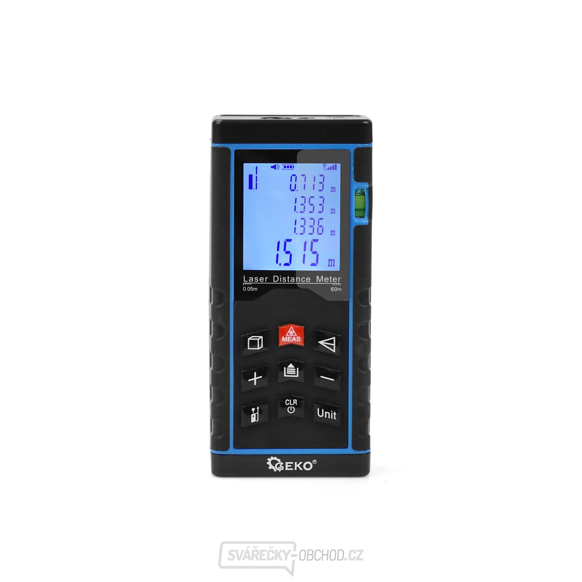 Laserový měřič vzdálenosti 0,05 - 60m Geko G03351