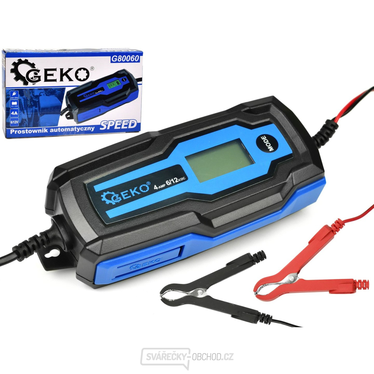 Automatická nabíječka SPEED 6/12V 4A 4-120Ah Geko G80060 