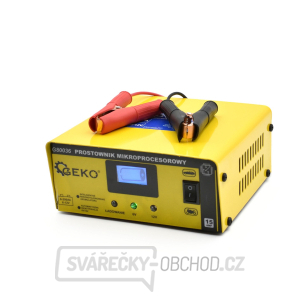 Nabíječka autobaterií s mikroprocesorovým řízením a LCD displejem  6/12V,15A Geko G80036 Nabíječka autobaterií s mikroprocesorovým řízením a LCD displejem  6/12V,15A Geko G80036 gallery main image