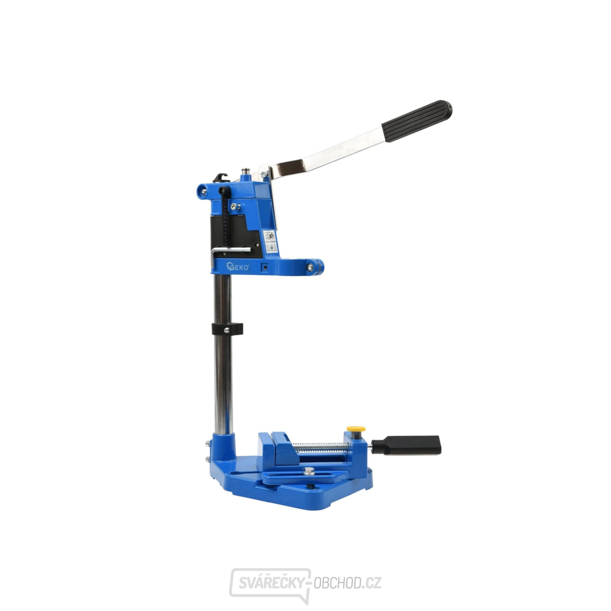 Stojan na vrtačku s držákem, stativem a svěrákem 400mm, Geko G30123