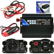 Měnič napětí 24V-230V 250/500W, Geko G17001 náhled