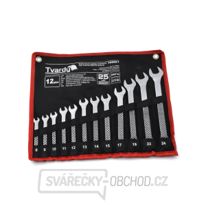 Sada 12dílných kombinovaných klíčů. 8-24 mm CRV-CS (satén) Sada 12dílných kombinovaných klíčů. 8-24 mm CRV-CS (satén) gallery main image