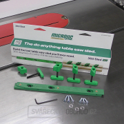 Nastavitelná lišta do vodící kolejnice MICROJIG ZEROPLAY 360 SLED se šrouby do rybinových drážek náhled