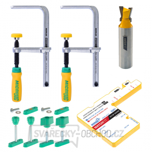 Sada rybinových svěrek MICROJIG MATCHFIT PRO s frézou a příslušenstvím Sada rybinových svěrek MICROJIG MATCHFIT PRO s frézou a příslušenstvím gallery main image