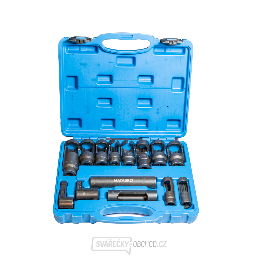 Klíče na snímače, vstřikovače a lambda sondy, sada 14 kusů, Matabro MB-01-B3014
