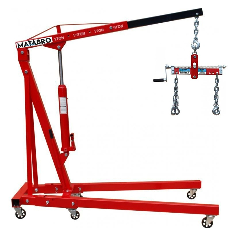 Zvedák motoru žirafa 2t Matabro MB-20040 s balancérem 900kg Matabro MB-BALHOOK SET-ZIR6