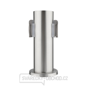 Solight zahradní sloupek IP44, nerez ocel, 2 zásuvky, válec, stříbrný náhled