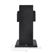 Solight zahradní sloupek IP44, nerez ocel, 2 zásuvky, hranol, černý náhled