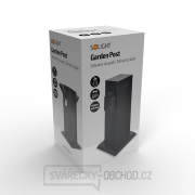 Solight zahradní sloupek IP44, nerez ocel, 2 zásuvky, hranol, černý náhled