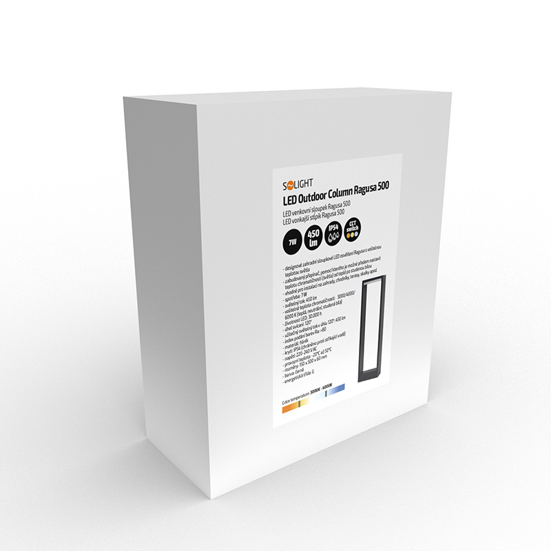Solight LED venkovní nástěnné osvětlení Crotone, 7W, 450lm, 3000K, náklopné WO808