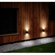 Solight LED venkovní nástěnné osvětlení Potenza, 2x GU10, černá Náhled