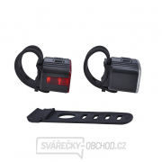 Solight set nabíjecích cyklo svítilen, 160lm přední, zadní červená, Li-Ion, USB Náhled